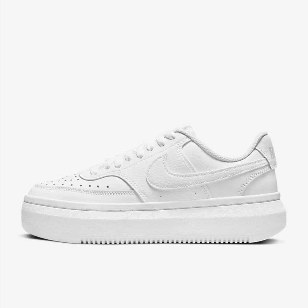 Nike White Court Vision Alta Platform Sneaker Size 9